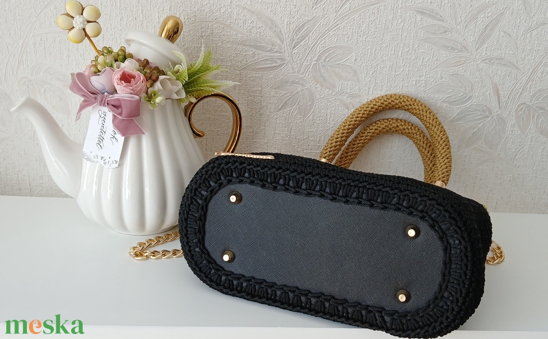 Saját készítésű horgolt táska - táska & tok - kézitáska & válltáska - kézitáska - Meska.hu