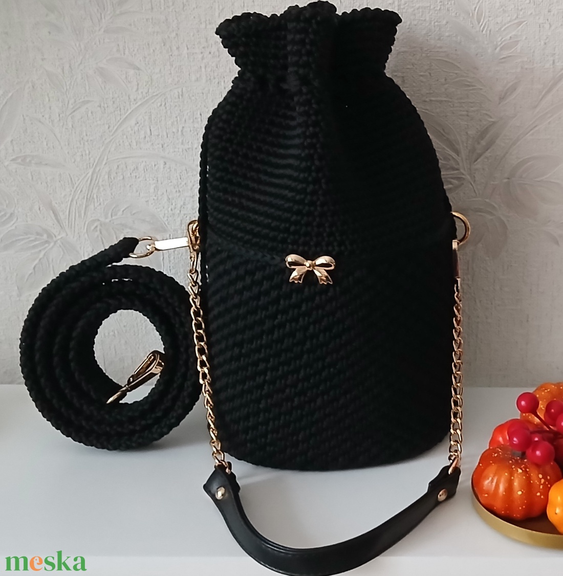 Saját készítésű horgolt táska - táska & tok - kézitáska & válltáska - kézitáska - Meska.hu