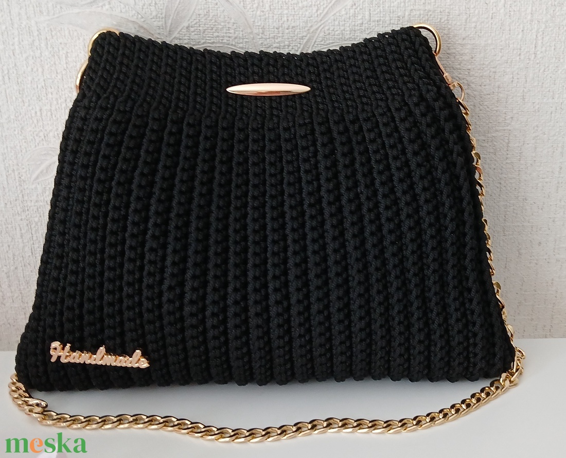 Saját készítésű horgolt táska - táska & tok - kézitáska & válltáska - kézitáska - Meska.hu