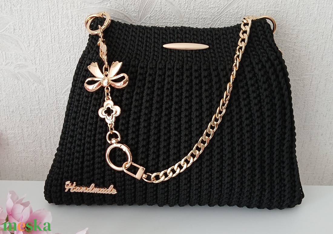 Saját készítésű horgolt táska - táska & tok - kézitáska & válltáska - kézitáska - Meska.hu
