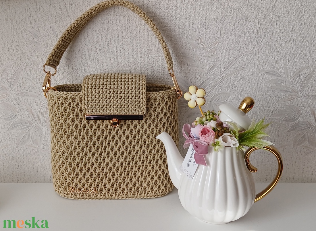 Saját készítésű horgolt táska - táska & tok - kézitáska & válltáska - kézitáska - Meska.hu