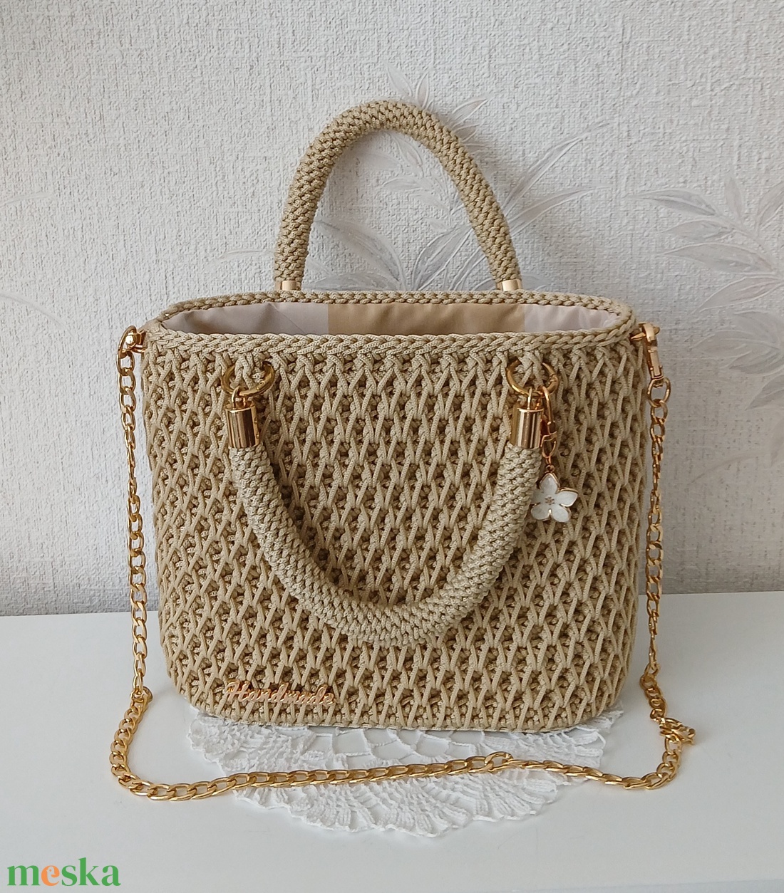 Saját készítésű horgolt táska - táska & tok - kézitáska & válltáska - kézitáska - Meska.hu