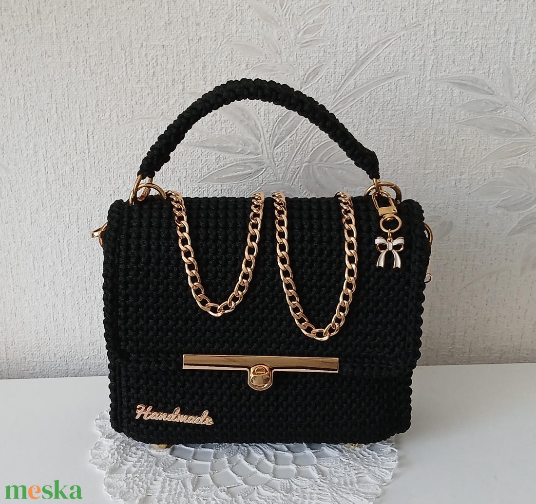 Saját készítésű horgolt táska - táska & tok - kézitáska & válltáska - kézitáska - Meska.hu