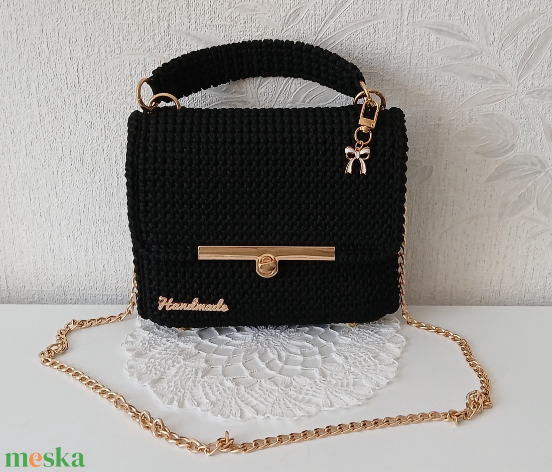 Saját készítésű horgolt táska - táska & tok - kézitáska & válltáska - kézitáska - Meska.hu