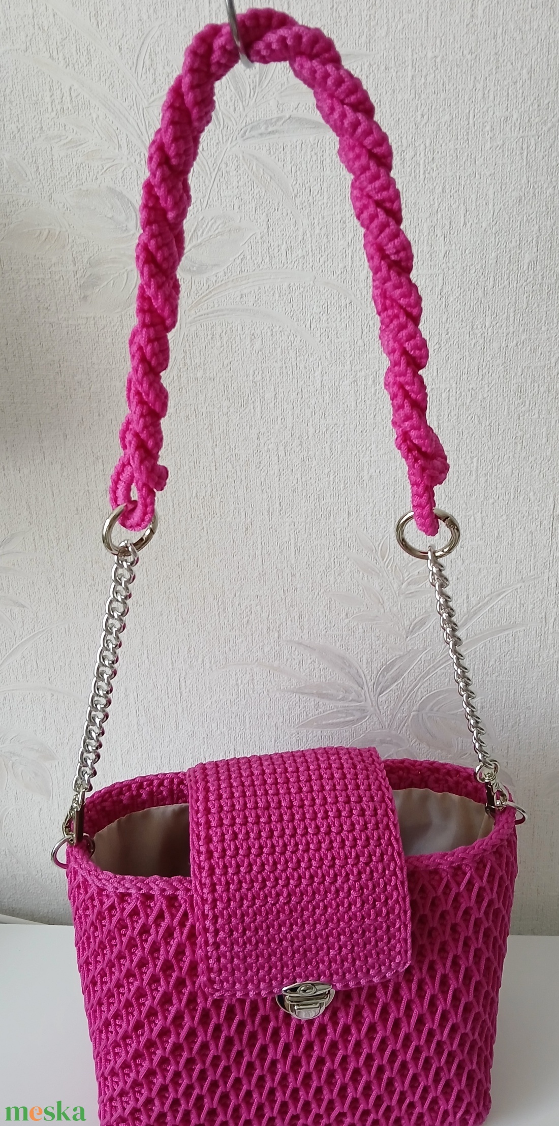 Saját készítésű horgolt táska - táska & tok - kézitáska & válltáska - kézitáska - Meska.hu