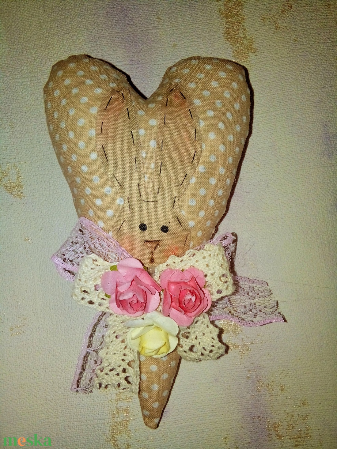 Nyuszis szívecske -  - Meska.hu