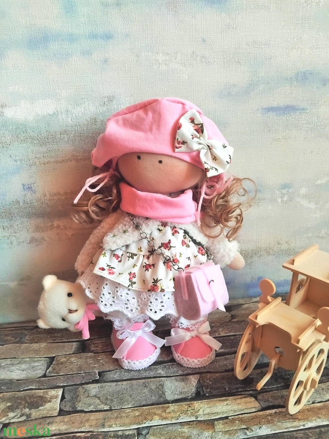 Zsófi baba macival - játék & sport - baba & babaház - baba - Meska.hu