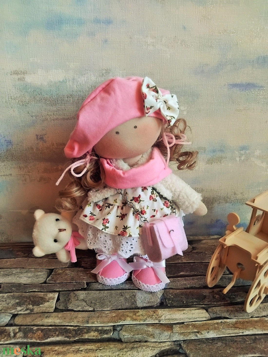 Zsófi baba macival - játék & sport - baba & babaház - baba - Meska.hu