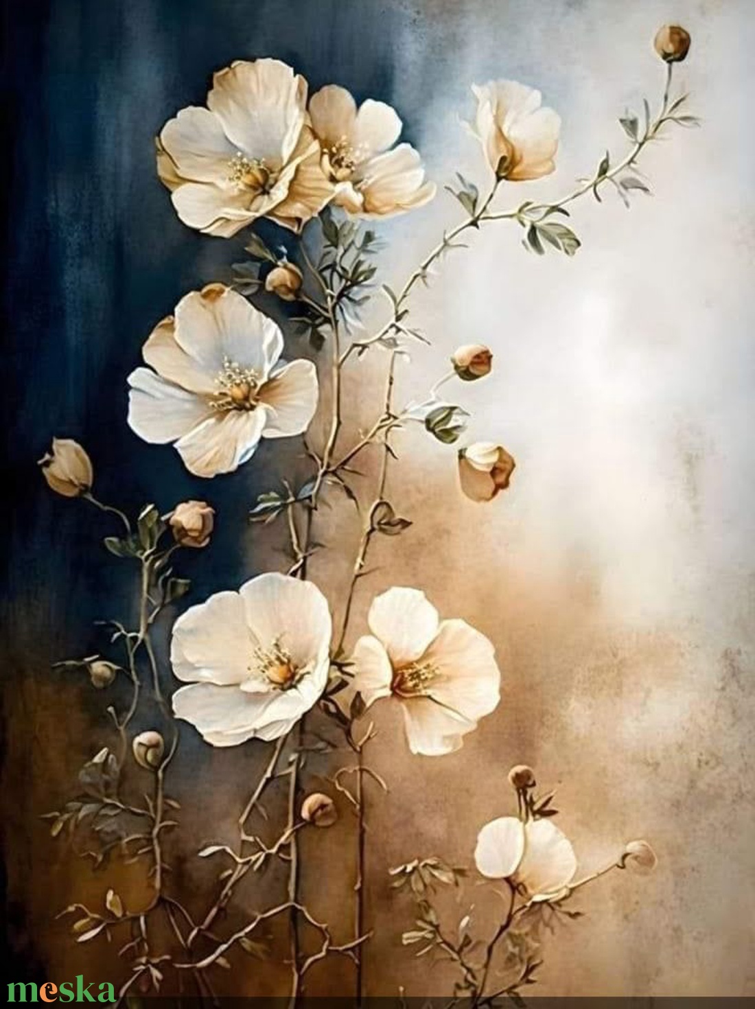 Kontrasztos színek virágválogatás festmény (3. rész) - művészet - festmény - akril - Meska.hu