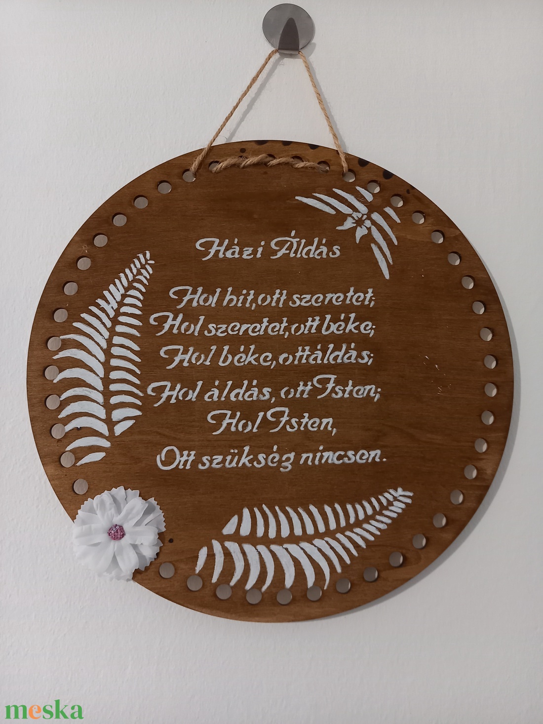 Házi áldás fatábla - otthon & életmód - vallás - házi áldás - Meska.hu