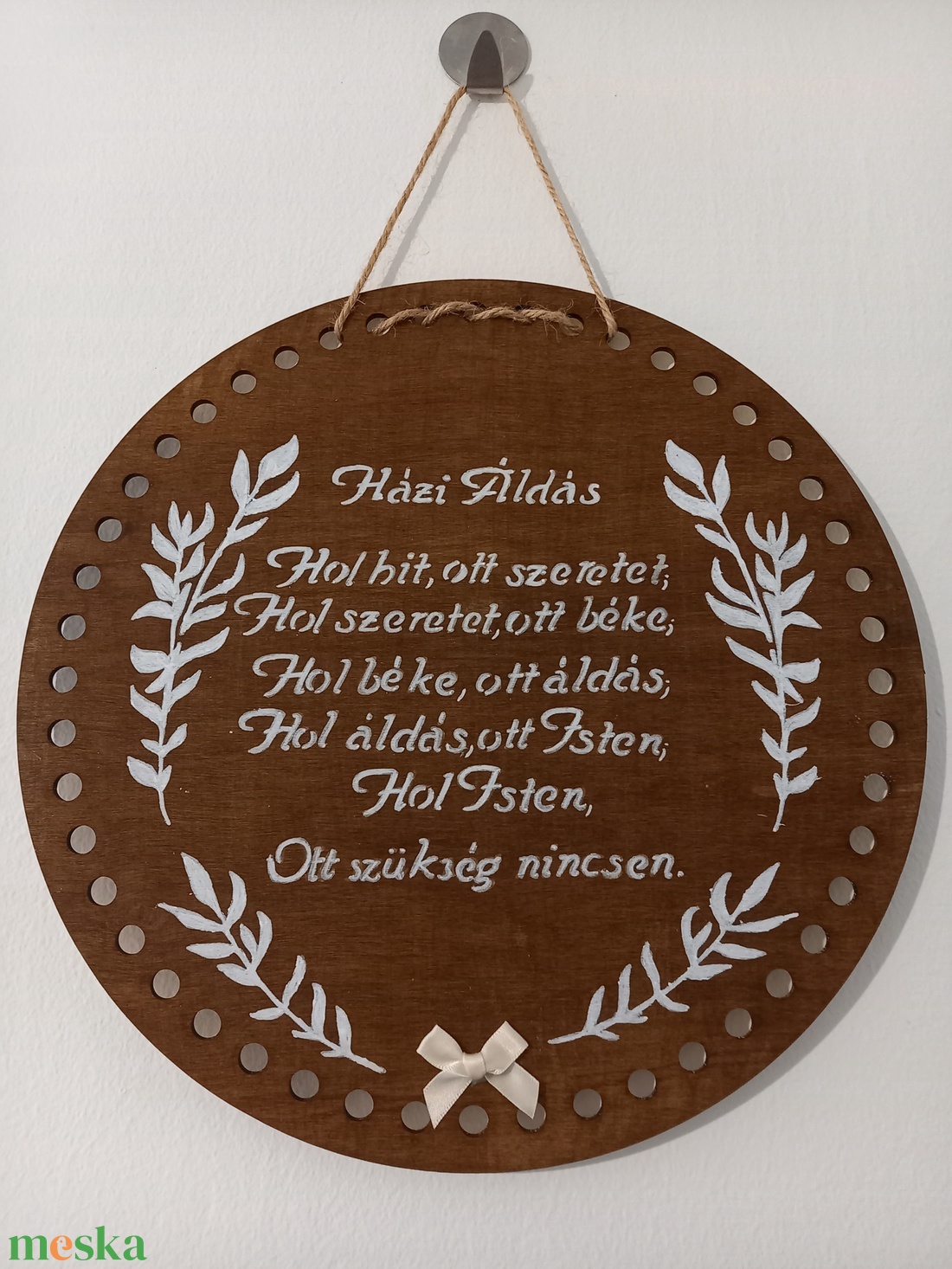 Házi áldás fatábla - otthon & életmód - vallás - házi áldás - Meska.hu