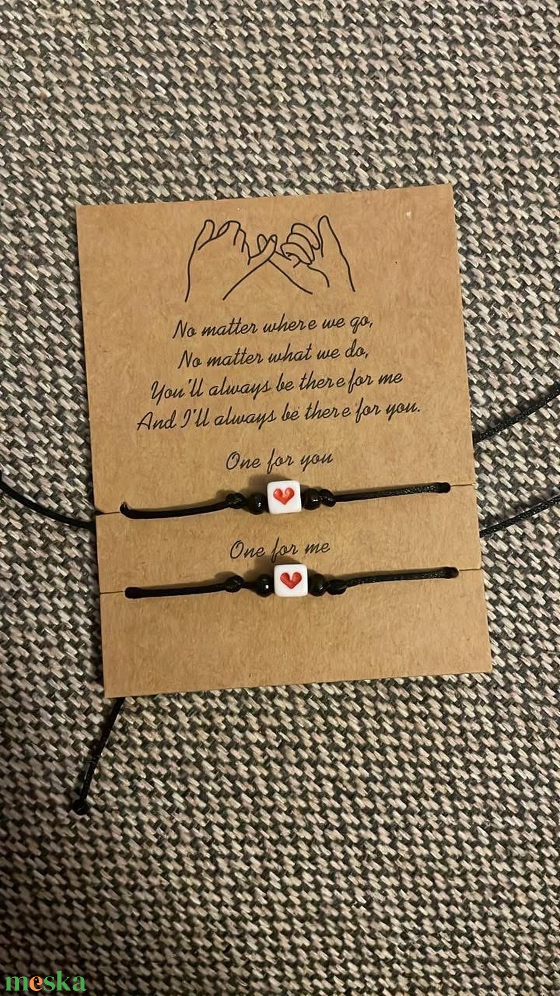 Páros karkötő - ékszer - karkötő - fonott karkötő - Meska.hu