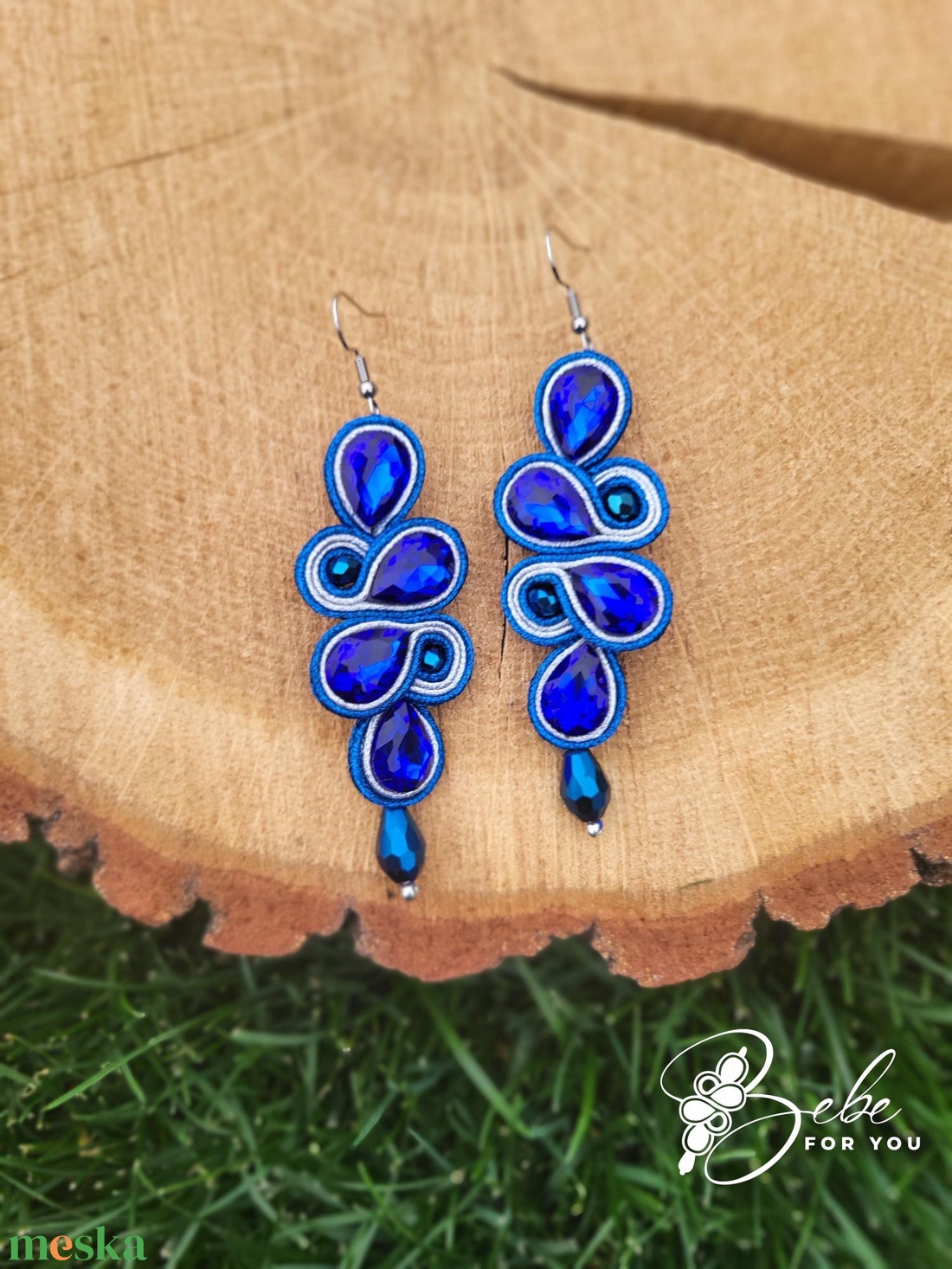 Kleopátra kk- ezüst kézműves sujtás fülbevaló - ékszer - fülbevaló - lógó fülbevaló - Meska.hu