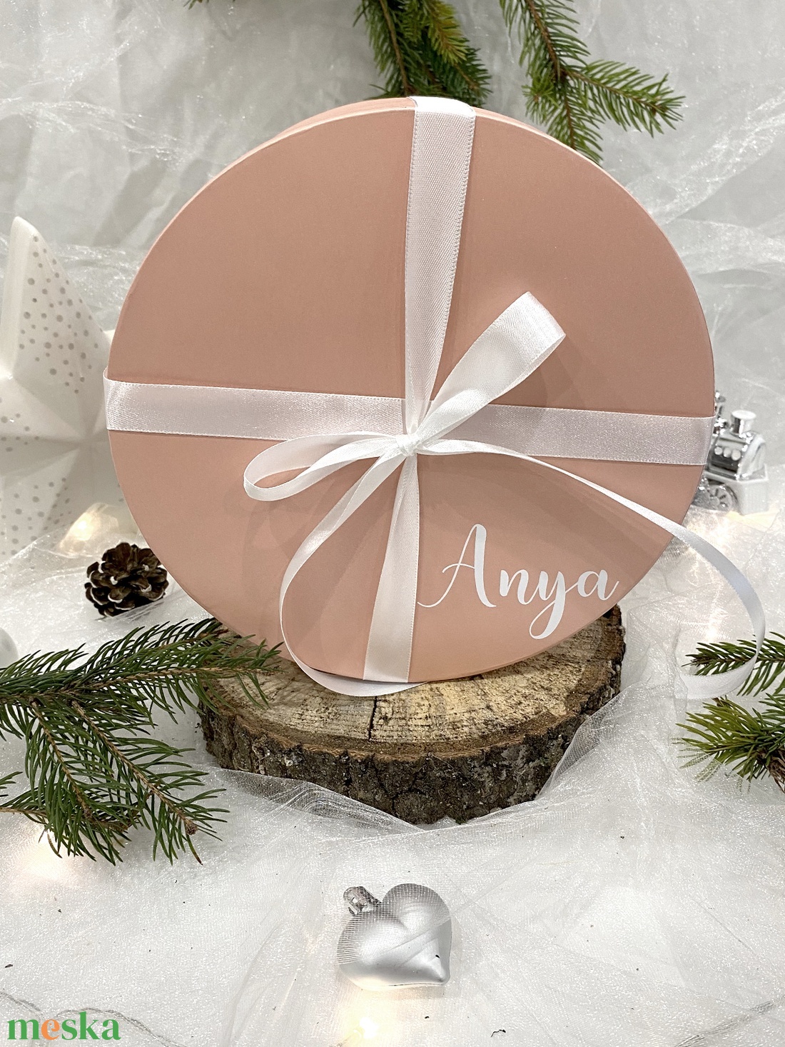 Dísz doboz üveggömbökhöz - karácsony - karácsonyi ajándékozás - karácsonyi ajándékcsomagolás - Meska.hu