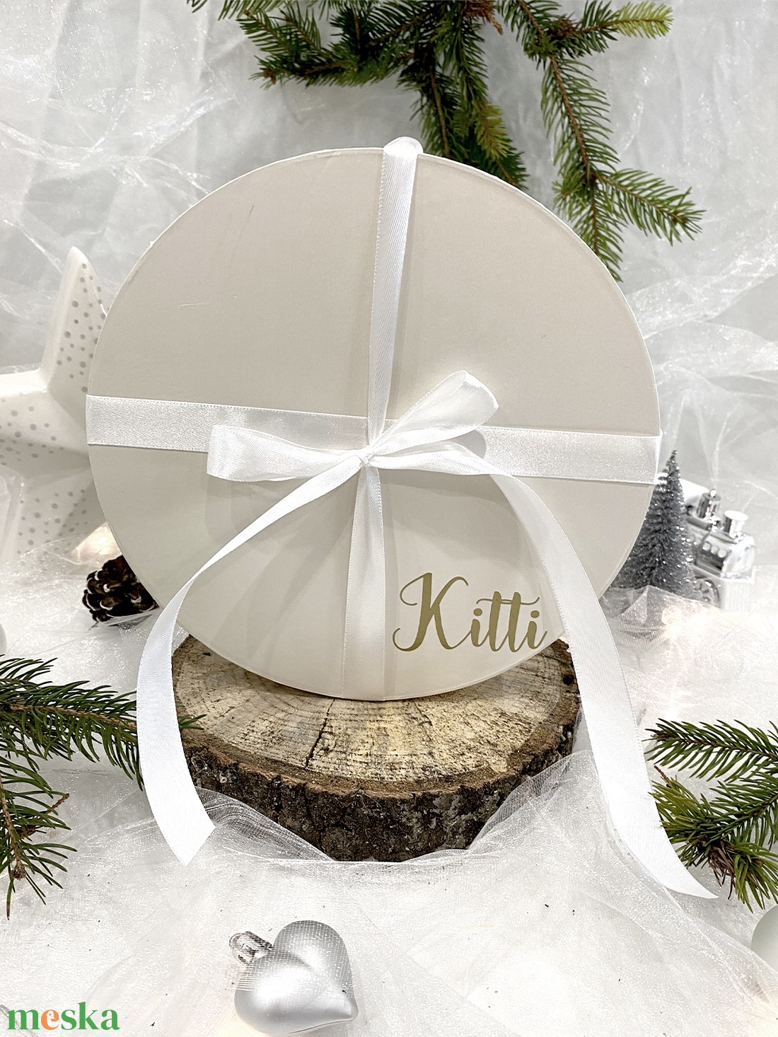 Dísz doboz üveggömbökhöz - karácsony - karácsonyi ajándékozás - karácsonyi ajándékcsomagolás - Meska.hu