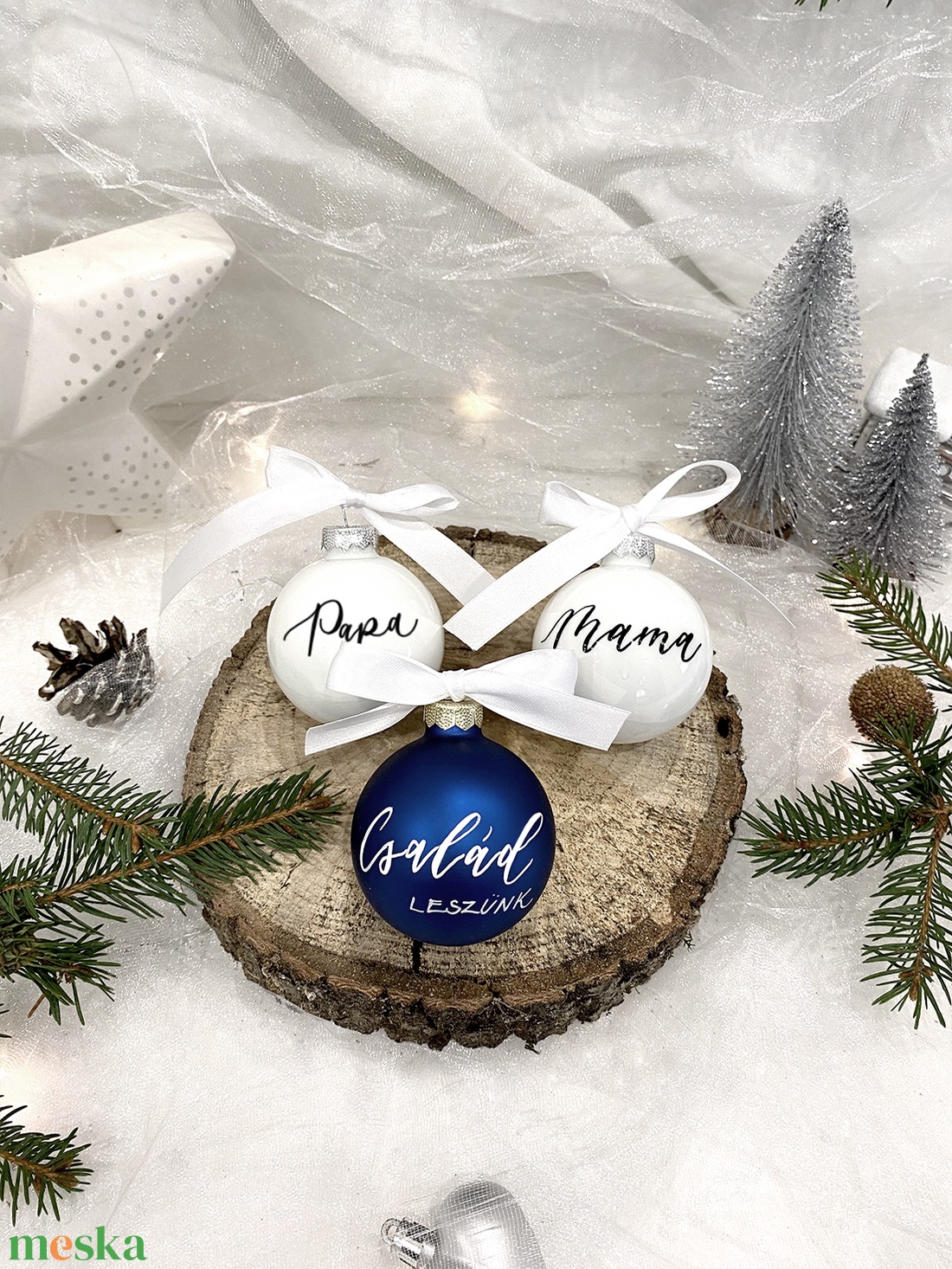 Egyedi karácsonyi kollekció 6cm - karácsony - karácsonyi lakásdekoráció - karácsonyfadíszek - Meska.hu