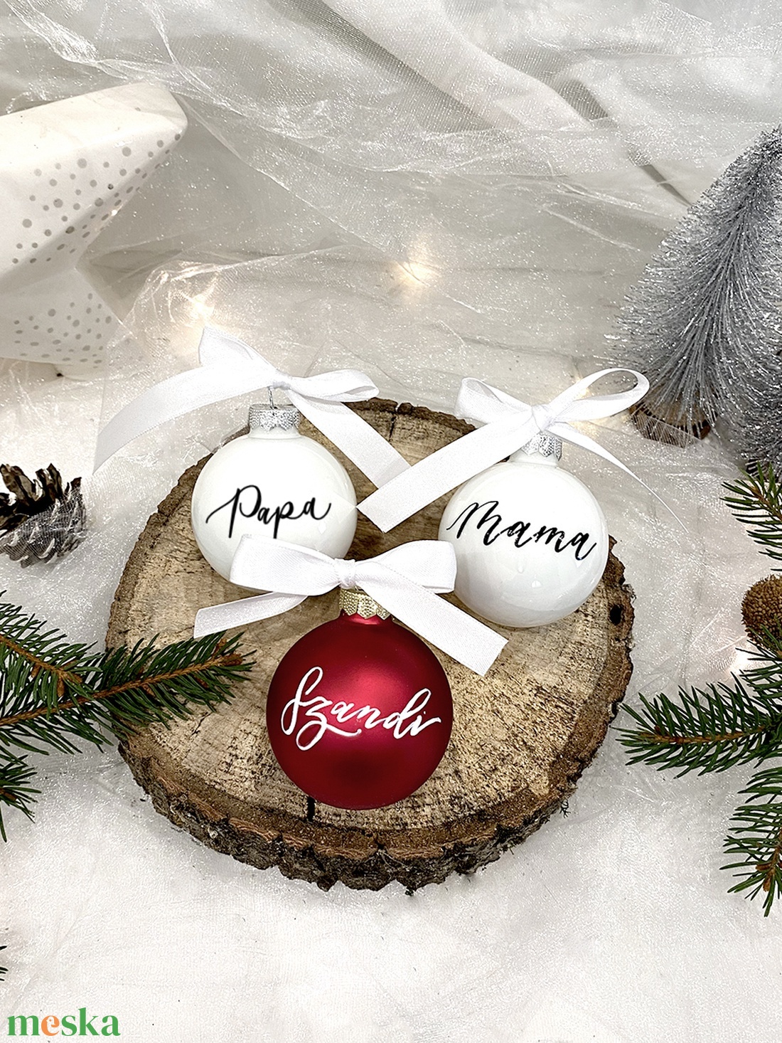 Egyedi karácsonyi kollekció 6cm - karácsony - karácsonyi lakásdekoráció - karácsonyfadíszek - Meska.hu