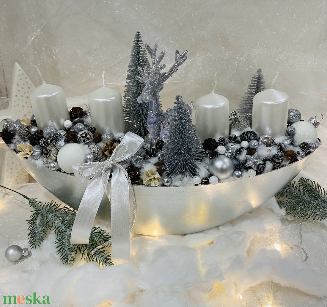 Adventi koszorú ( csónak tálban) - karácsony - adventi díszek - adventi koszorú - Meska.hu Adventi koszorú ( csónak tálban) - karácsony - adventi díszek - adventi koszorú - Meska.hu