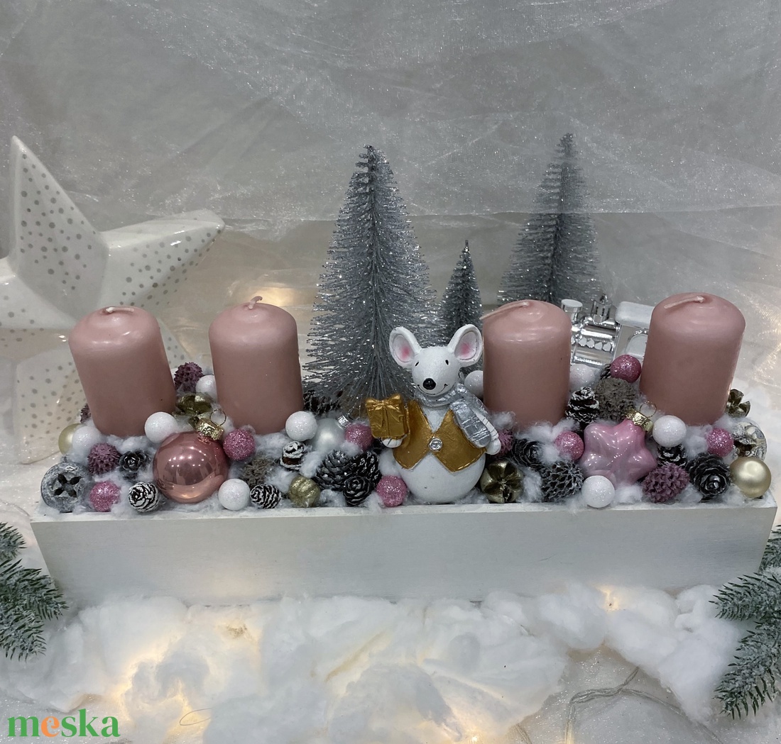 Rózsaszín adventi koszorú - karácsony - adventi díszek - adventi koszorú - Meska.hu Rózsaszín adventi koszorú - karácsony - adventi díszek - adventi koszorú - Meska.hu