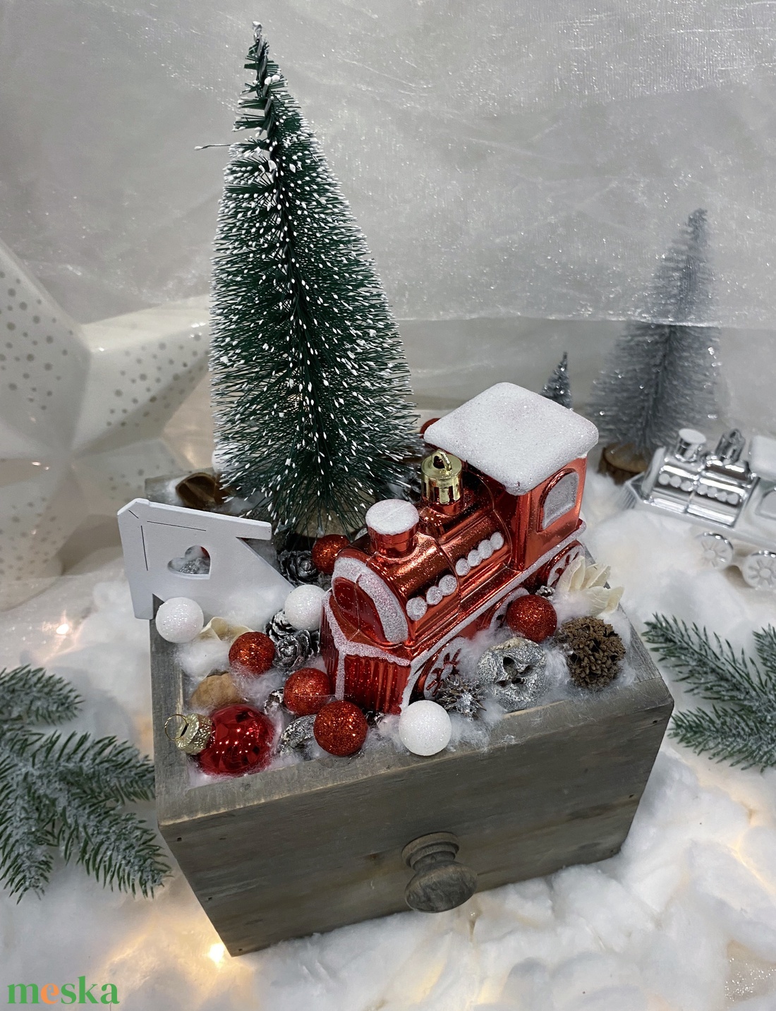 Karácsonyi fiókos asztal dísz - piros - karácsony - adventi díszek - adventi asztaldísz - Meska.hu Karácsonyi fiókos asztal dísz - piros - karácsony - adventi díszek - adventi asztaldísz - Meska.hu