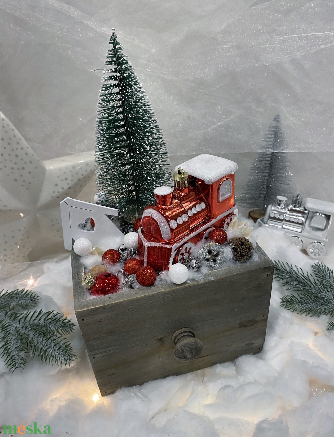 Karácsonyi fiókos asztal dísz - piros - karácsony - adventi díszek - adventi asztaldísz - Meska.hu Karácsonyi fiókos asztal dísz - piros - karácsony - adventi díszek - adventi asztaldísz - Meska.hu