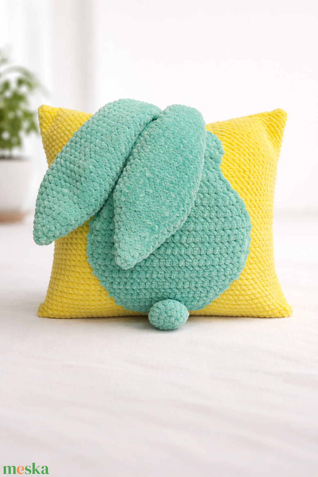 Horgolási minta � Nyuszis párna  (PDF leírás) - diy (csináld magad) - szabásminta, útmutató - horgolási minta - Meska.hu