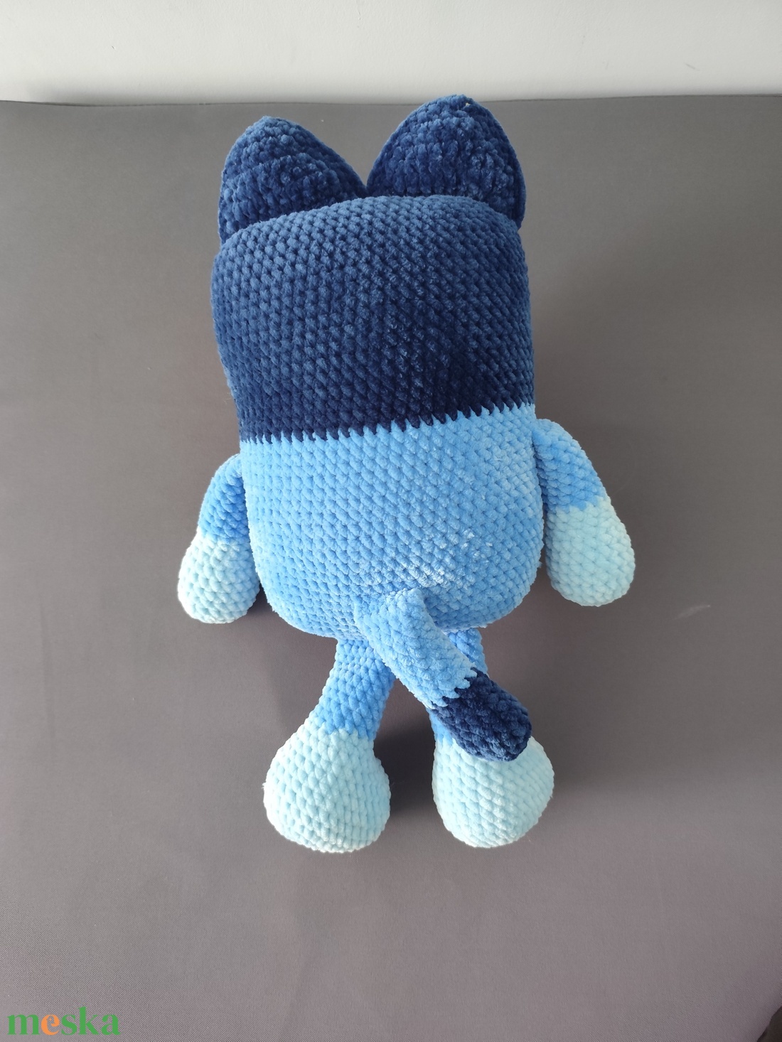 Horgolt Bluey kutyus � 40 cm - játék & sport - plüssállat & játékfigura - kutya - Meska.hu