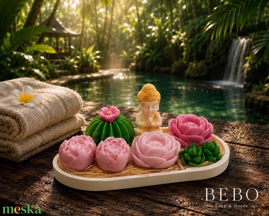 Bali Spa Decor� illatos szappan dekoráció - otthon & életmód - virágdekoráció - virágdíszek - asztali virágdísz - Meska.hu