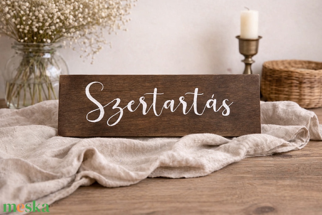 Szertartás feliratú tábla - esküvő - dekoráció - tábla & jelzés - Meska.hu