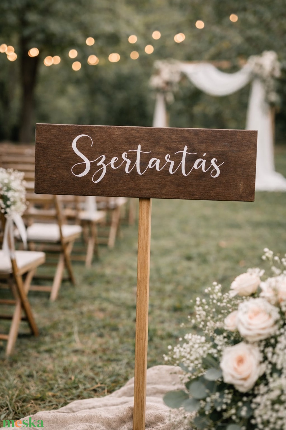 Szertartás feliratú tábla - esküvő - dekoráció - tábla & jelzés - Meska.hu