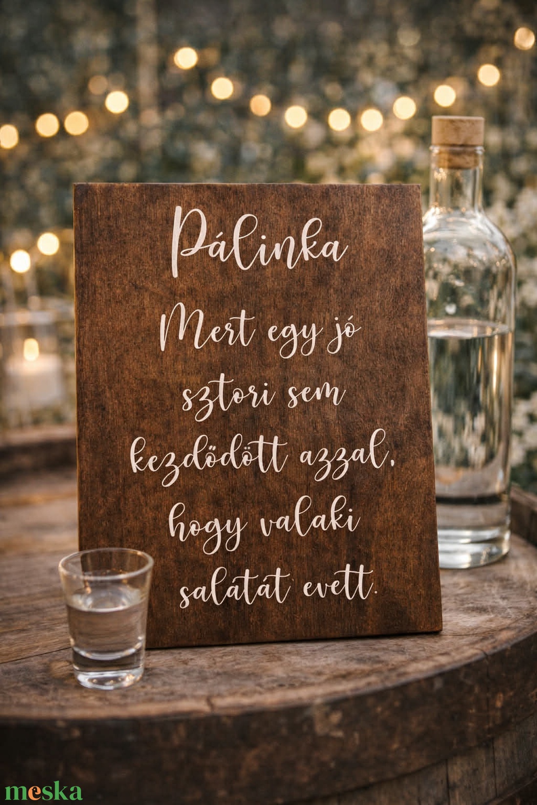 Esküvői pálinka tábla � humoros esküvői dekor � rusztikus fa tábla - esküvő - dekoráció - tábla & jelzés - Meska.hu