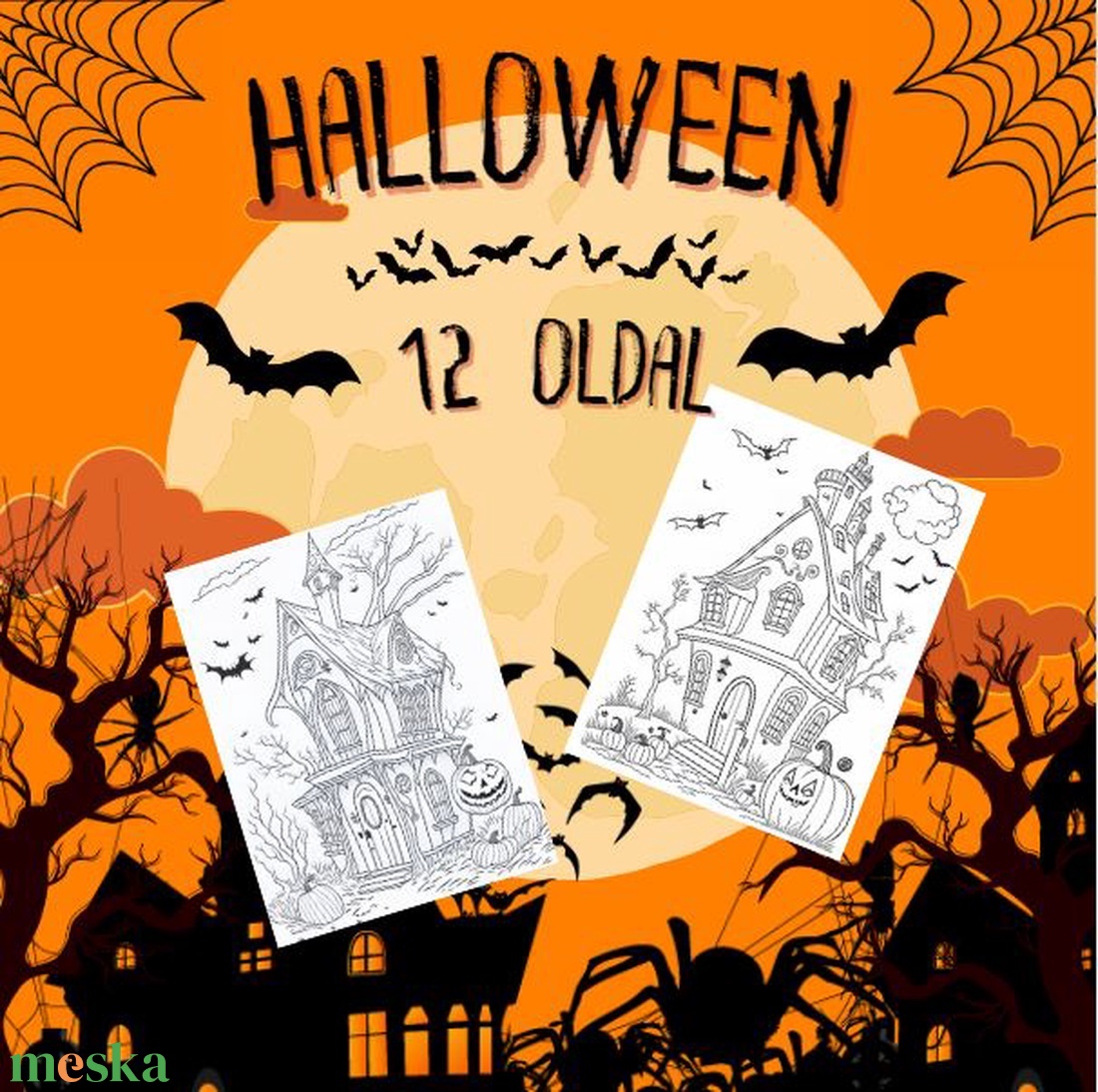 Halloween színező - játék & sport - készségfejlesztő és logikai játék - logikai játékok - Meska.hu Halloween színező - játék & sport - készségfejlesztő és logikai játék - logikai játékok - Meska.hu