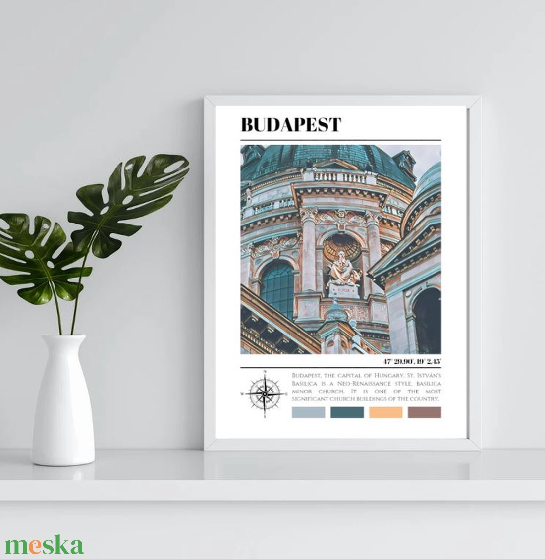 Colors of Budapest Bazilika - otthon & életmód - dekoráció - kép & falikép - poszter - Meska.hu