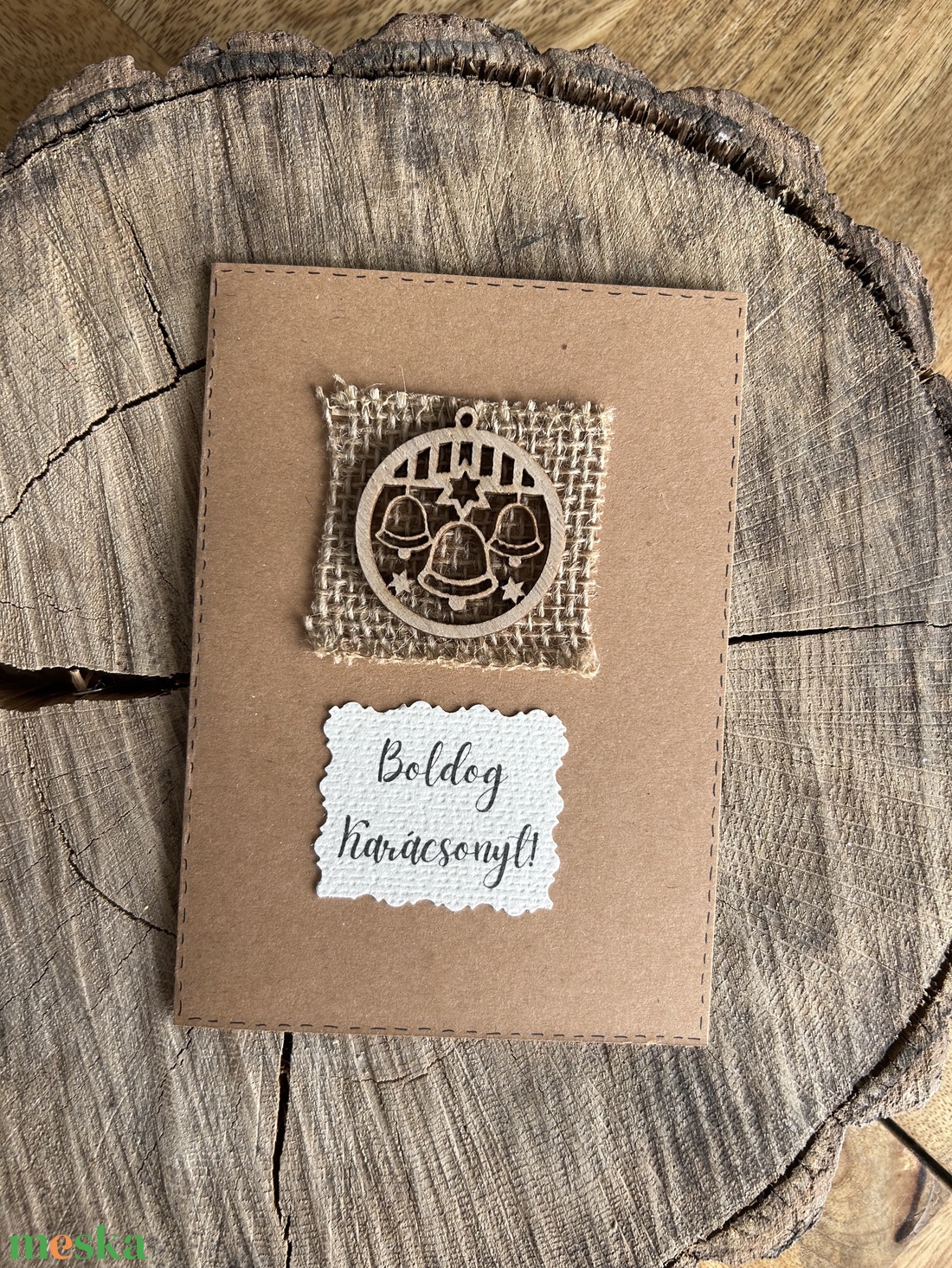 Kézzel készített karácsonyi képeslap, üdvözlőlap, ajándékkísérő, kártya, ajándék borítékkal - karácsony - karácsonyi ajándékozás - karácsonyi képeslap, üdvözlőlap, ajándékkísérő - Meska.hu