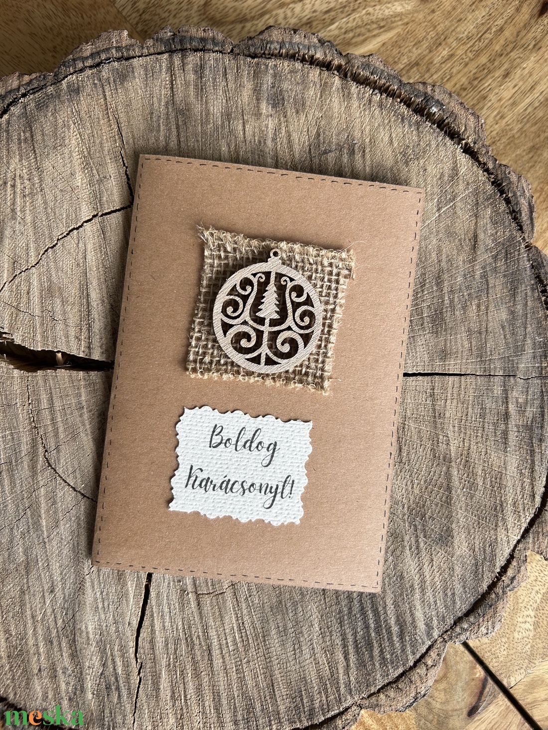 Kézzel készített karácsonyi képeslap, üdvözlőlap, ajándékkísérő, kártya, ajándék borítékkal - karácsony - karácsonyi ajándékozás - karácsonyi képeslap, üdvözlőlap, ajándékkísérő - Meska.hu