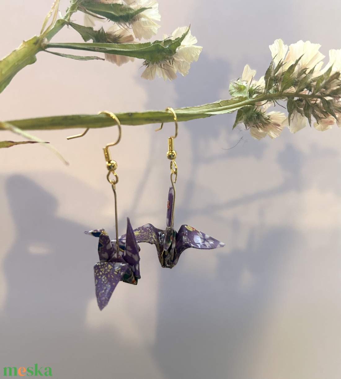 Japán darumadaras origami fülbevaló - ékszer - fülbevaló - csillár fülbevaló - Meska.hu
