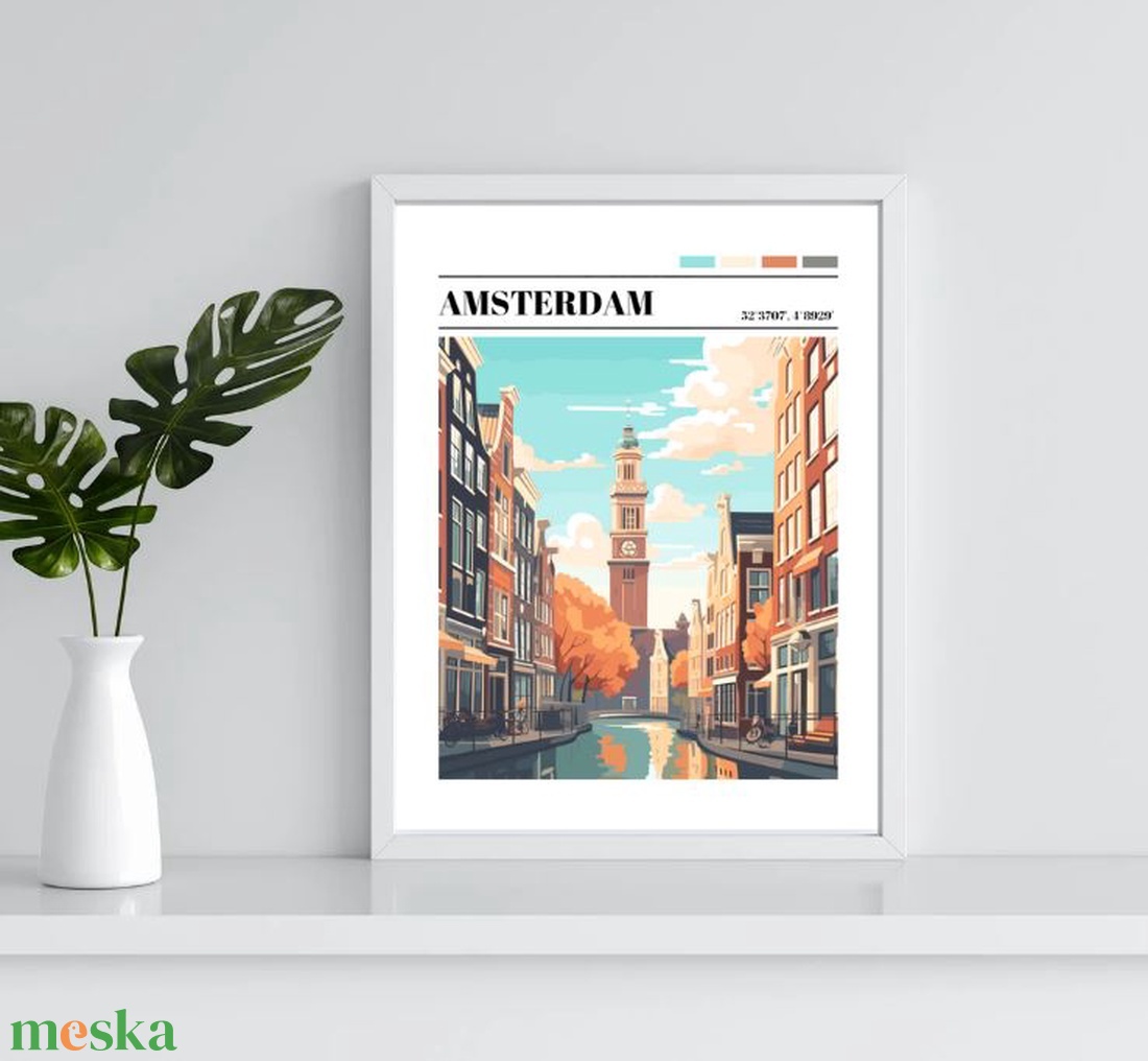 Amsterdam, Amszterdam, város, kép, poszter, A4 - otthon & életmód - dekoráció - kép & falikép - poszter - Meska.hu Amsterdam, Amszterdam, város, kép, poszter, A4 - otthon & életmód - dekoráció - kép & falikép - poszter - Meska.hu