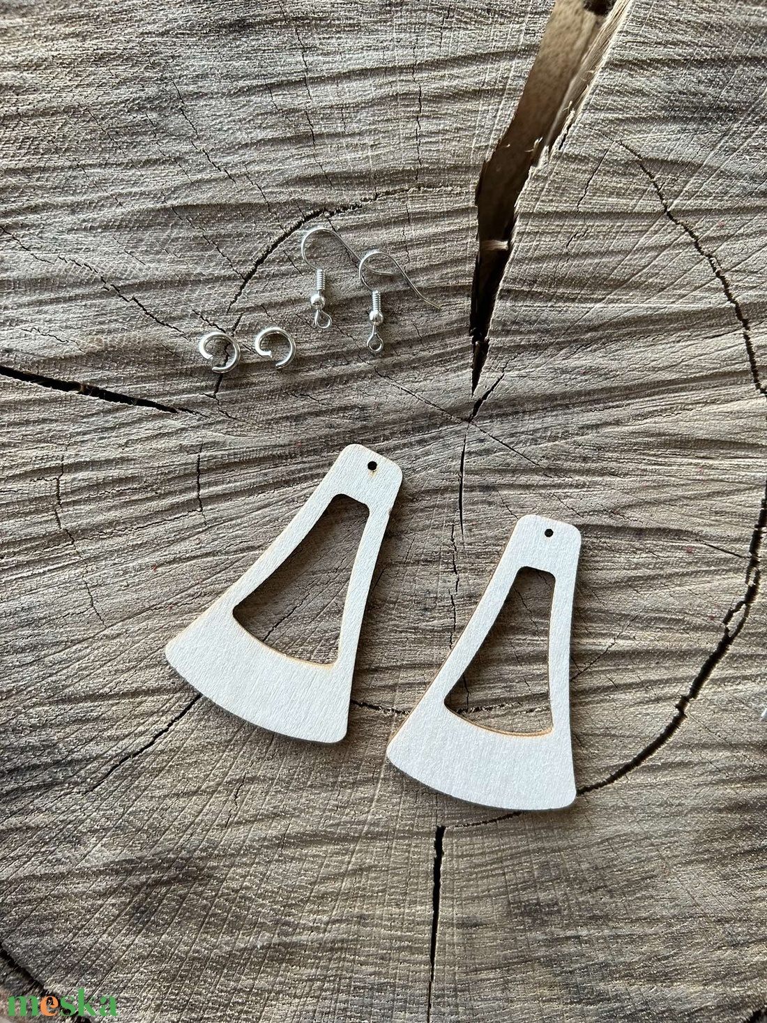 Fa fülbevaló alap - kellékek & szerszámok - ékszerkellék - fülbevaló alap - Meska.hu