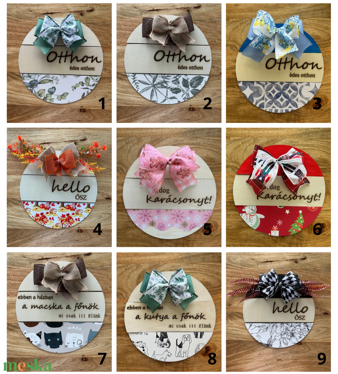 Variálható mágneses ajtódísz tetszőleges összeállításban - otthon & életmód - dekoráció - ajtó- és ablak dekoráció - ajtódísz & kopogtató - Meska.hu