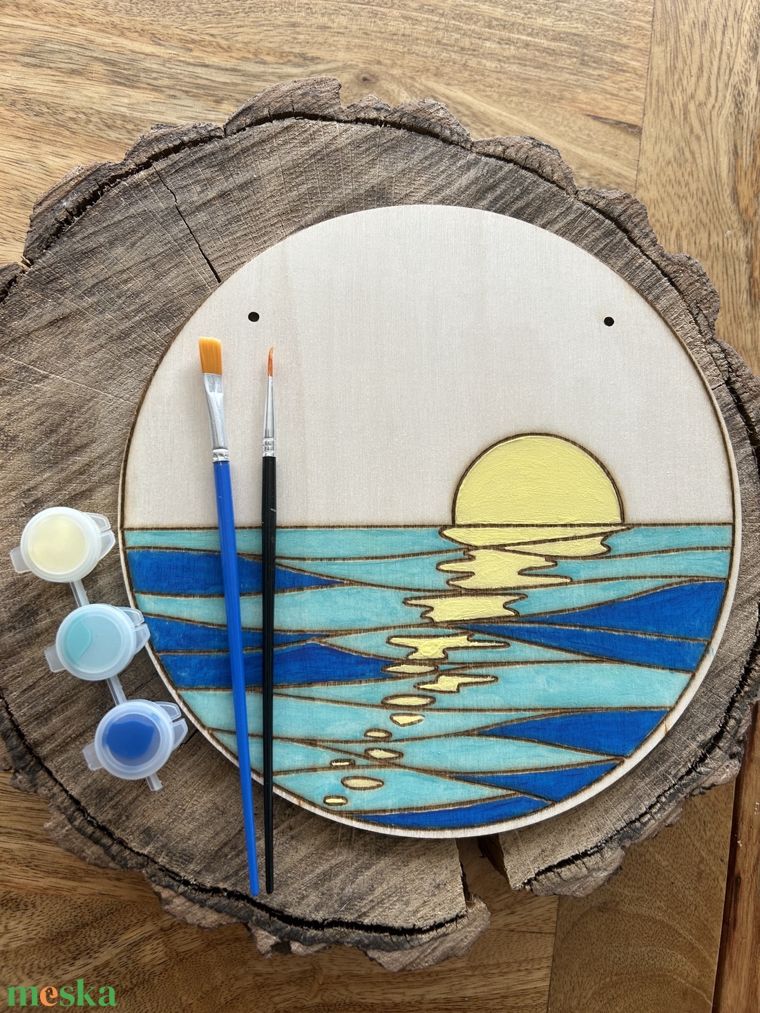 Fesd ki dekoráció - napsütötte tenger - otthon & életmód - papír, írószer - színező - Meska.hu