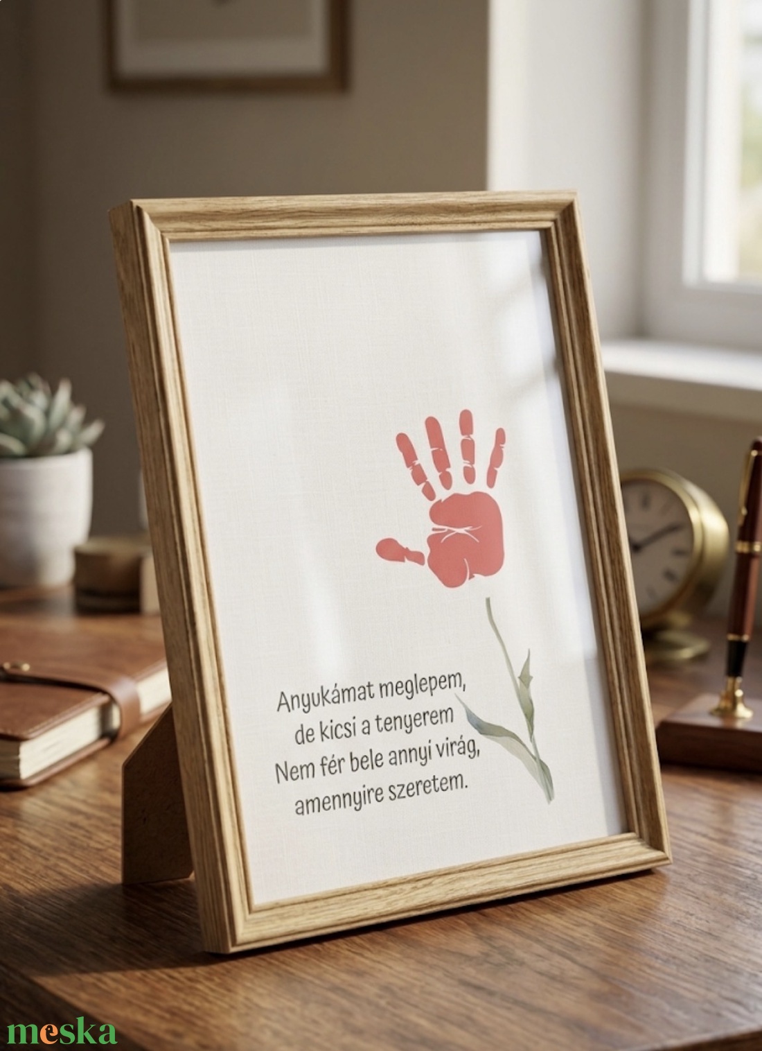 Kézlenyomat, virág, virágos - otthon & életmód - dekoráció - kép & falikép - poszter - Meska.hu