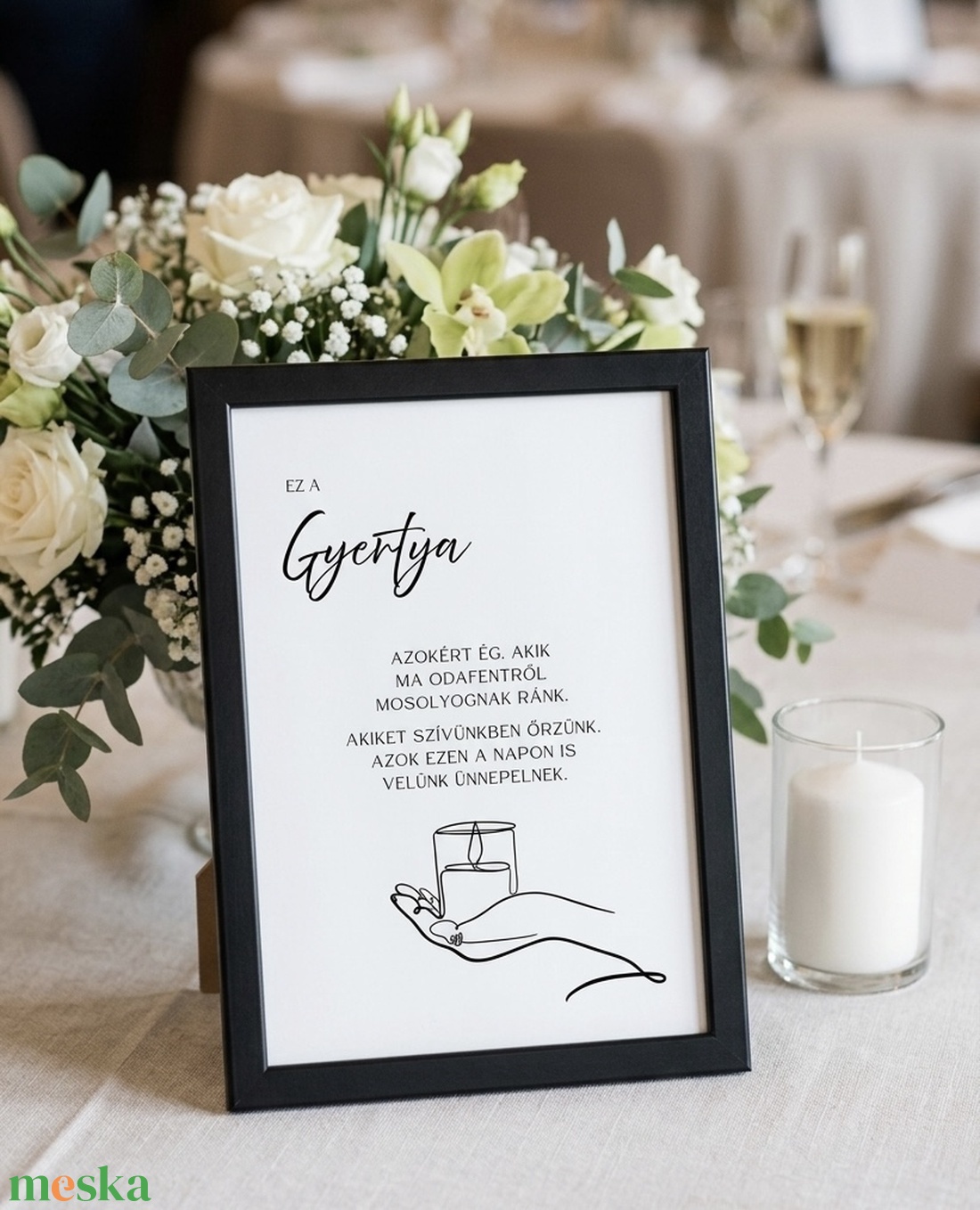 Emlék tábla esküvőre - esküvő - dekoráció - tábla & jelzés - Meska.hu