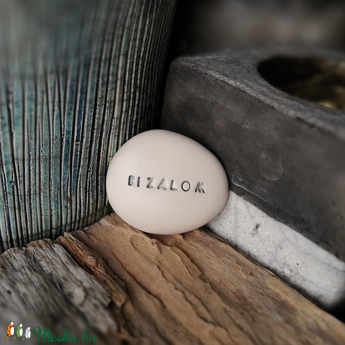 BIZALOM - Varázskavics ezüst -  - Meska.hu