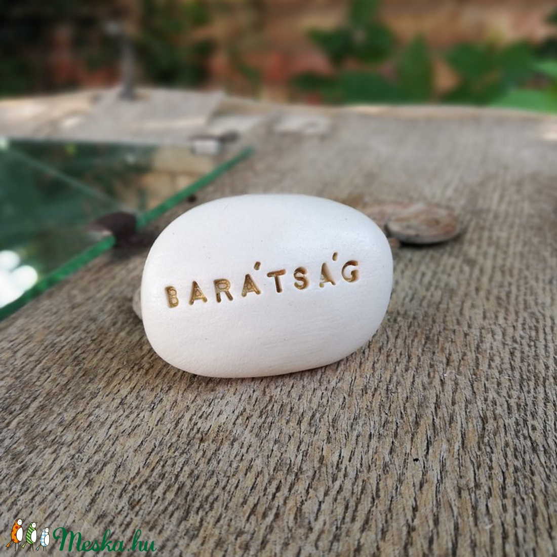 BARÁTSÁG - Varázskavics arany -  - Meska.hu