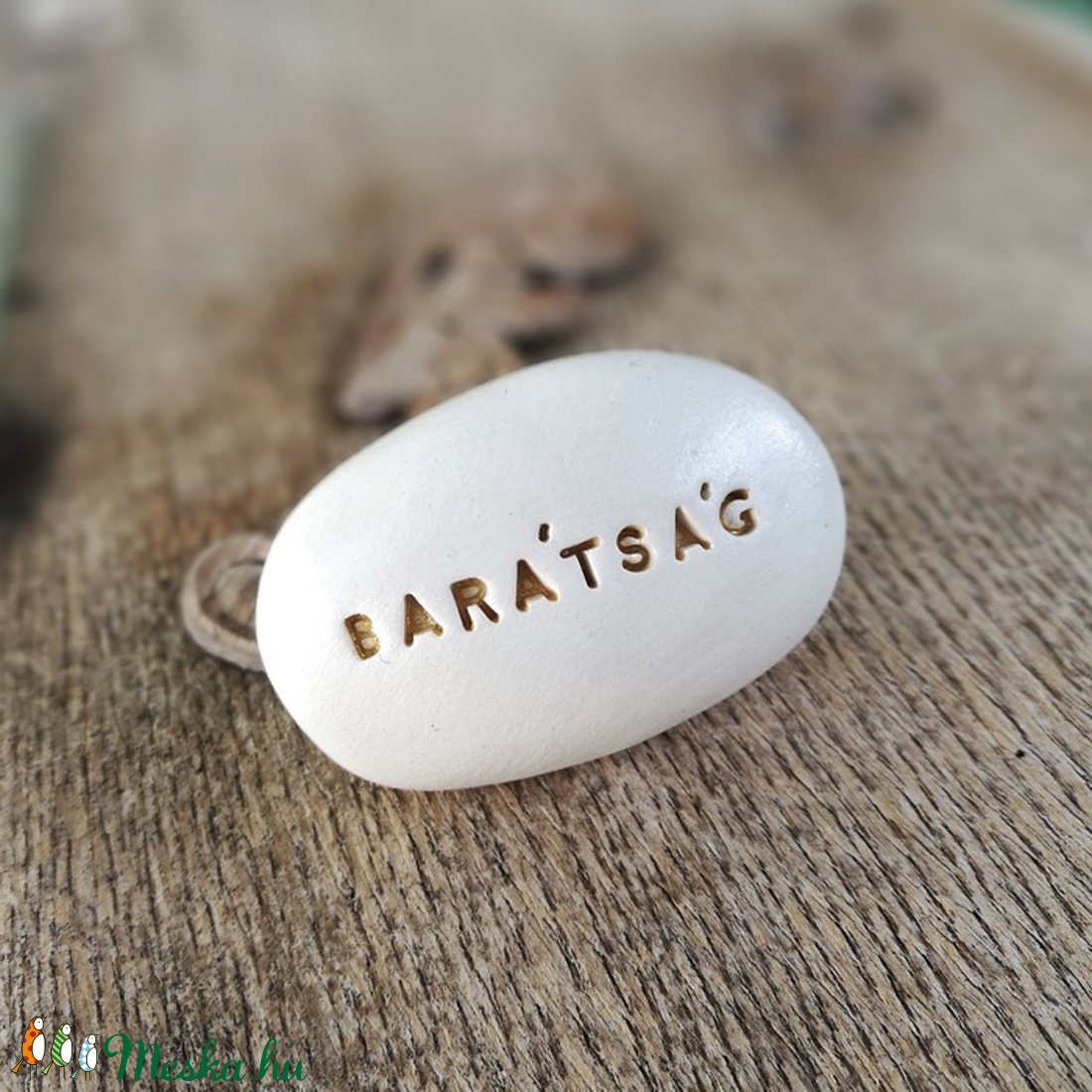 BARÁTSÁG - Varázskavics arany -  - Meska.hu