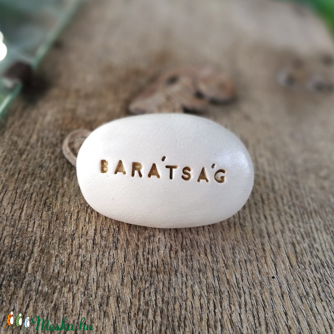 BARÁTSÁG - Varázskavics arany -  - Meska.hu