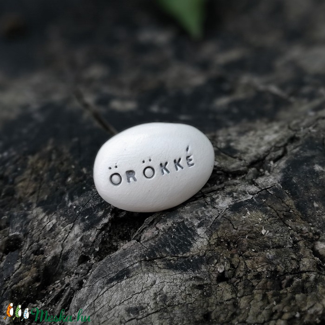 ÖRÖKKÉ - Varázskavics ezüst -  - Meska.hu