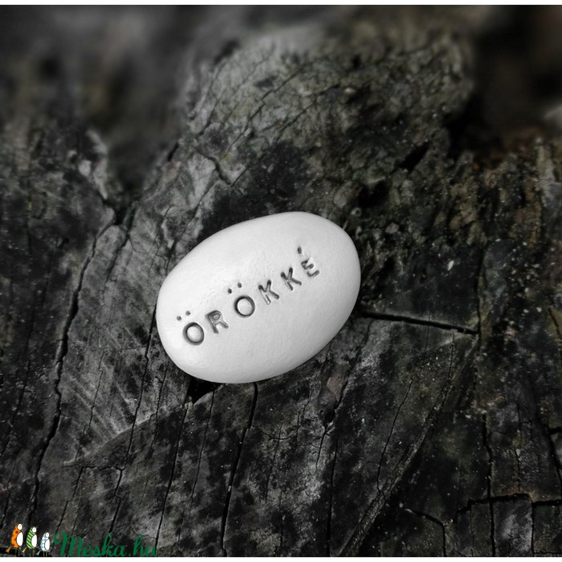ÖRÖKKÉ - Varázskavics ezüst -  - Meska.hu