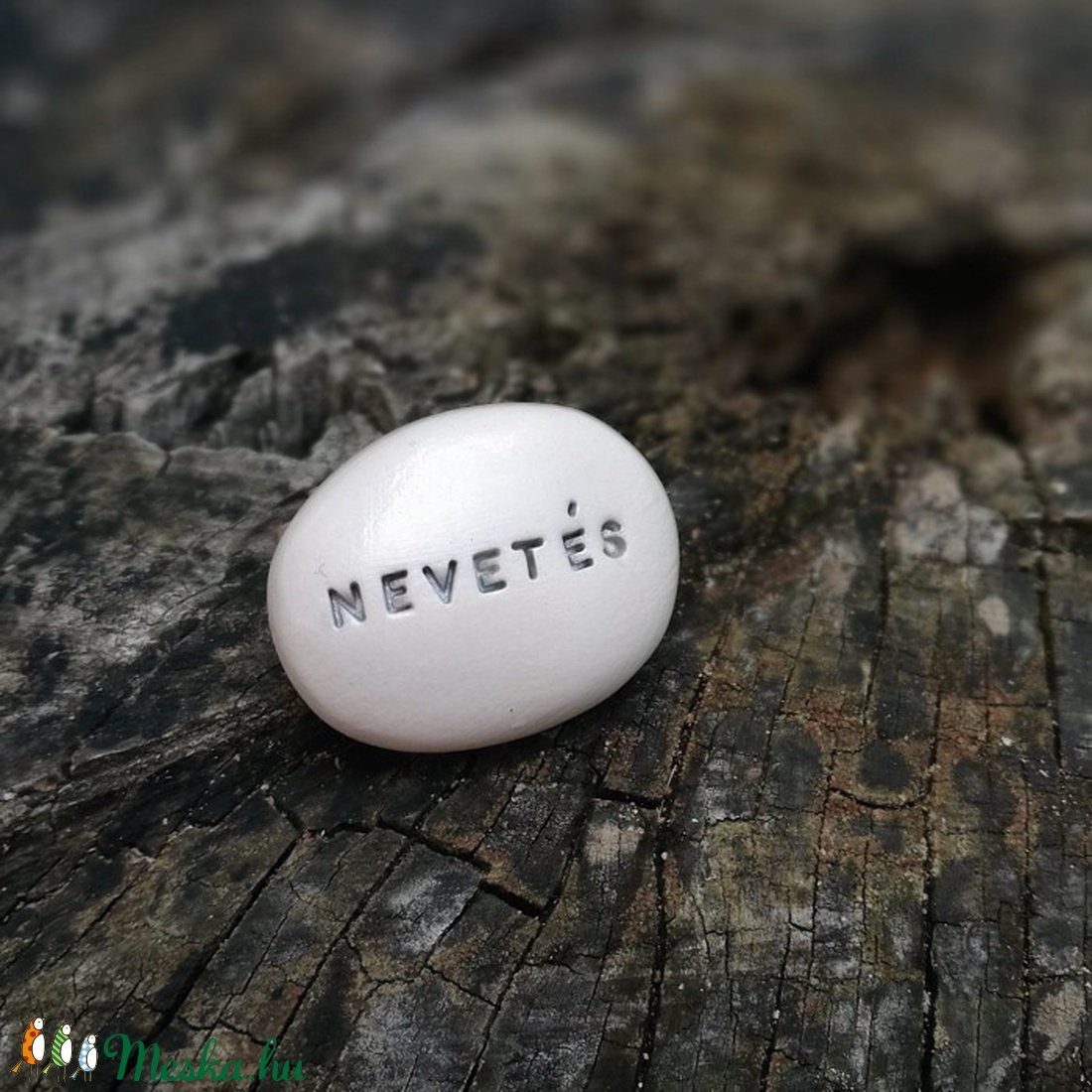 NEVETÉS - Varázskavics ezüst -  - Meska.hu