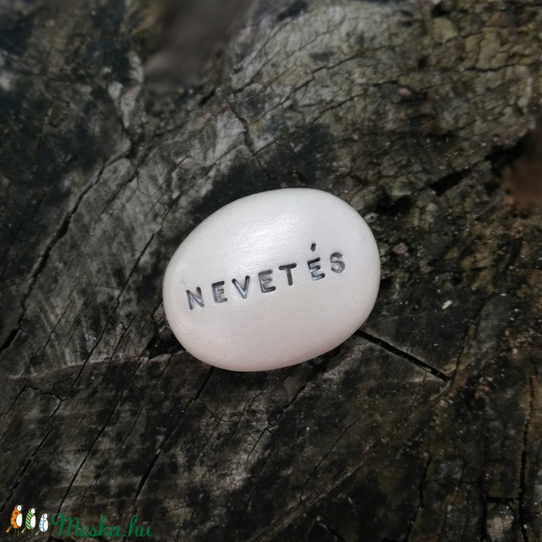 NEVETÉS - Varázskavics ezüst -  - Meska.hu